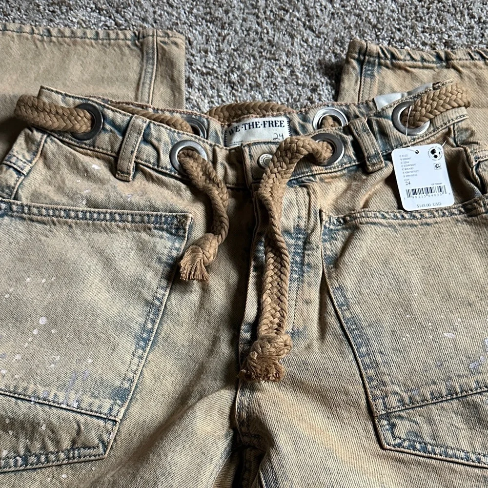 We The Free Painter-Style Carpenter Pants - Tan - Picture 3 of 4